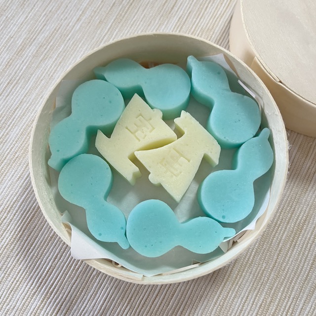 京漆匠 象彦 瓢盆 瓢箪型 菓子盆 盛皿 木製 (京都) M0292