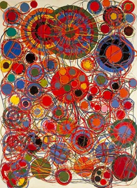田中敦子《地獄門》1965-69年　国立国際美術館蔵　© Kanayama Akira and Tanaka Atsuko Association
