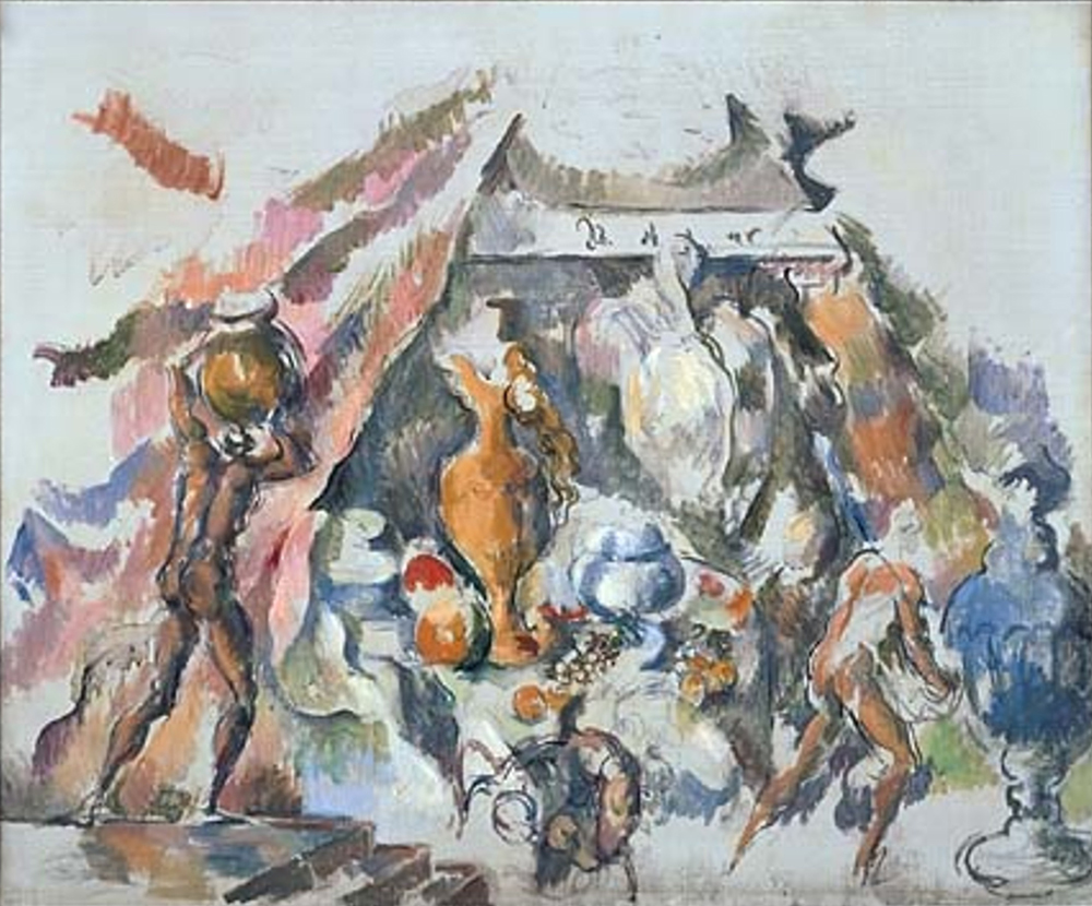 ポール・セザンヌ《宴の準備》1890年頃　国立国際美術館蔵